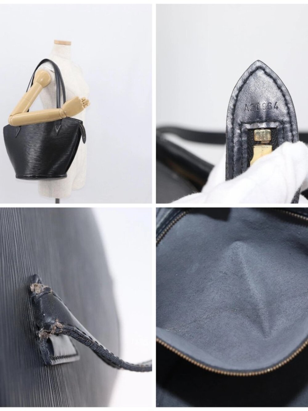 LOUIS VUITTON Epi Saint Jacques Shoulder Bag Black - Picture 16 of 16